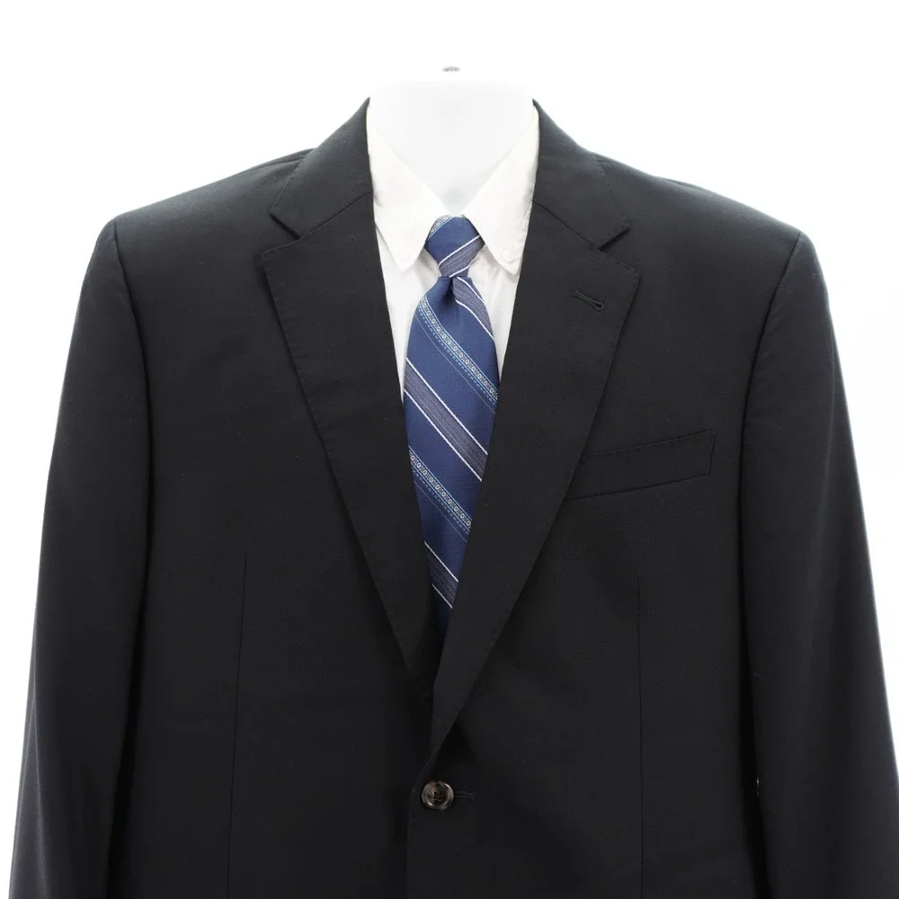 Joseph‎ Jos A Bank Wool Black 2 Button Blazer 42R